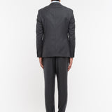 Abito in flanella di lana stretch 44 / GRIGIO