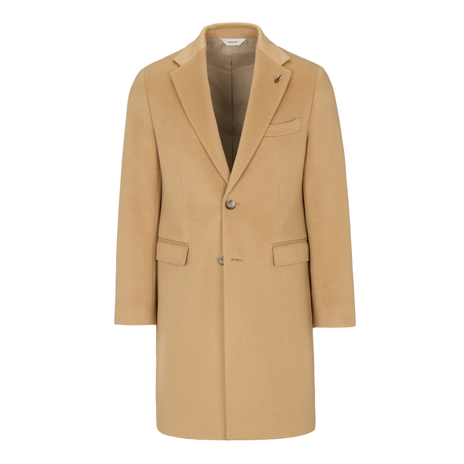 Cappotto panno drap puro cashmere 44 / BEIGE