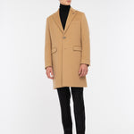 Cappotto panno drap puro cashmere 44 / BEIGE