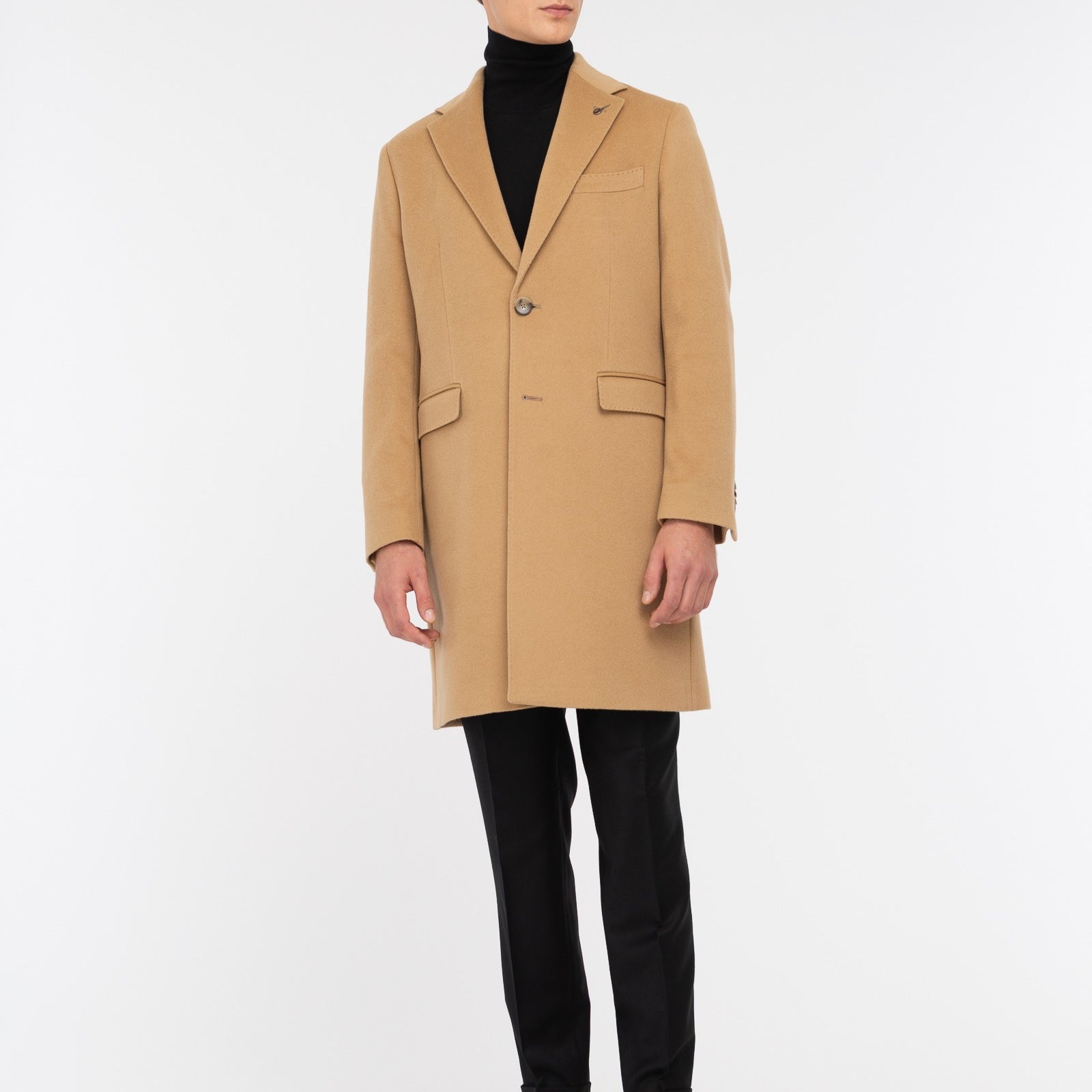 Cappotto panno drap puro cashmere 44 / BEIGE