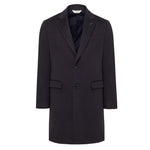 Cappotto panno drap puro cashmere 44 / BLU