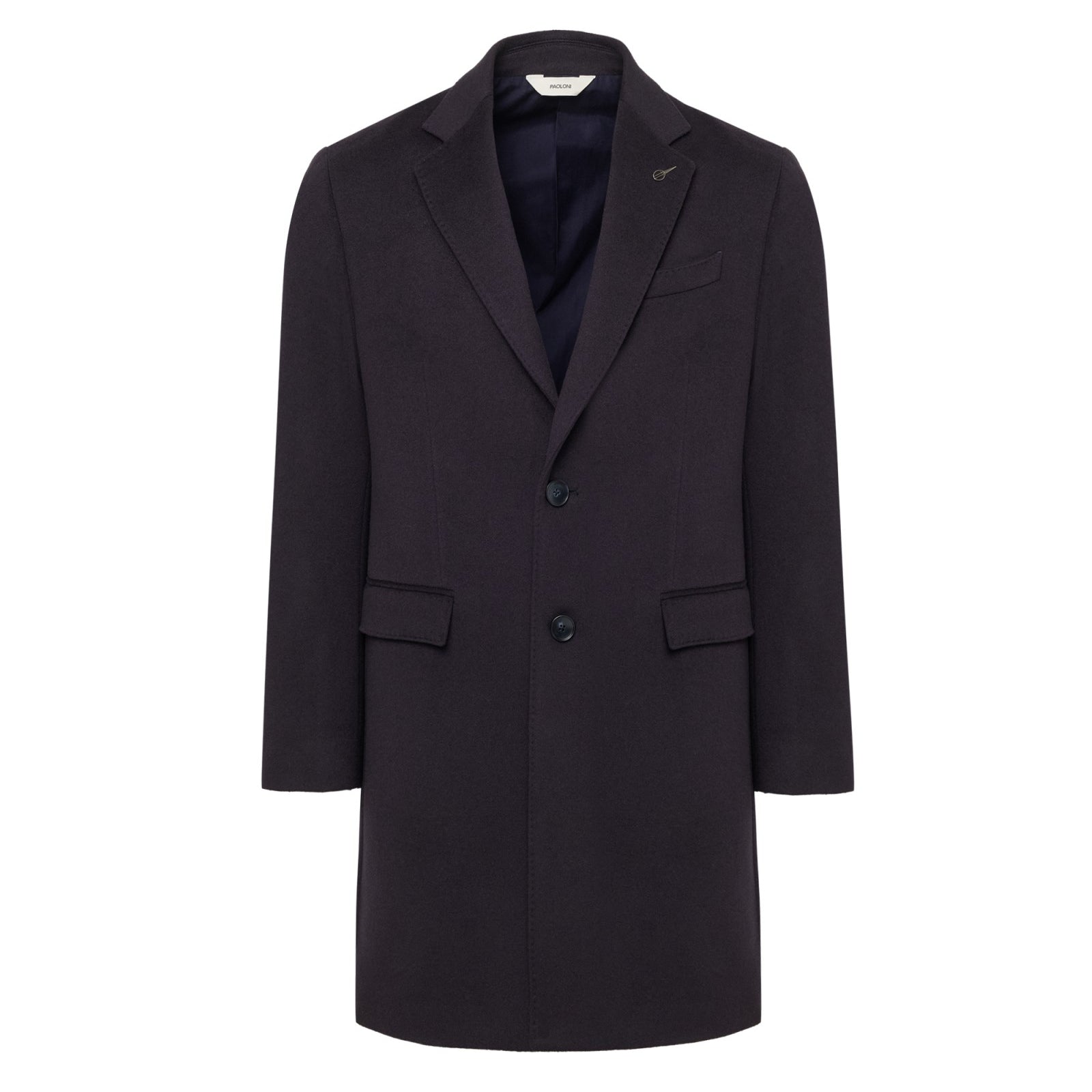 Cappotto panno drap puro cashmere 44 / BLU