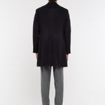 Cappotto panno drap puro cashmere 44 / BLU