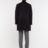 Cappotto panno drap puro cashmere 44 / BLU