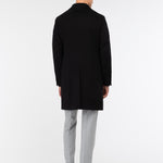 Cappotto panno drap puro cashmere 44 / NERO