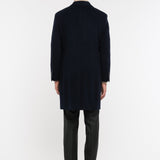 Cappotto doppiopetto panno misto lana cashmere 44 / BLU