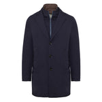 Cappotto con pettorina nylon tecnico bi-stretch 44 / BLU