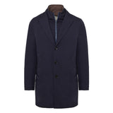 Cappotto con pettorina nylon tecnico bi-stretch 44 / BLU