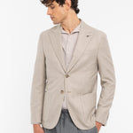 Giacca sfoderata resca misto lana stretch 44 / BEIGE