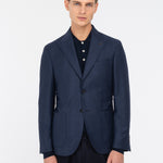Giacca sfoderata resca misto lana stretch 44 / BLU