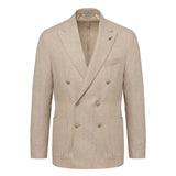 Giacca doppiopetto resca in misto lana 44 / BEIGE