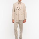 Giacca doppiopetto resca in misto lana 44 / BEIGE