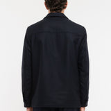 Overshirt panno leggero misto lana 44 / BLU