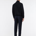 Bomber panno leggero misto lana 44 / BLU