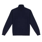 Dolcevita rasato pura lana merinos 3XL / BLU