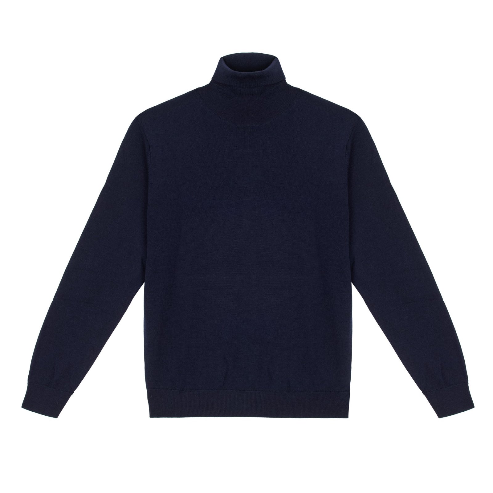Dolcevita rasato pura lana merinos 3XL / BLU