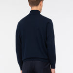 Dolcevita rasato pura lana merinos 3XL / BLU