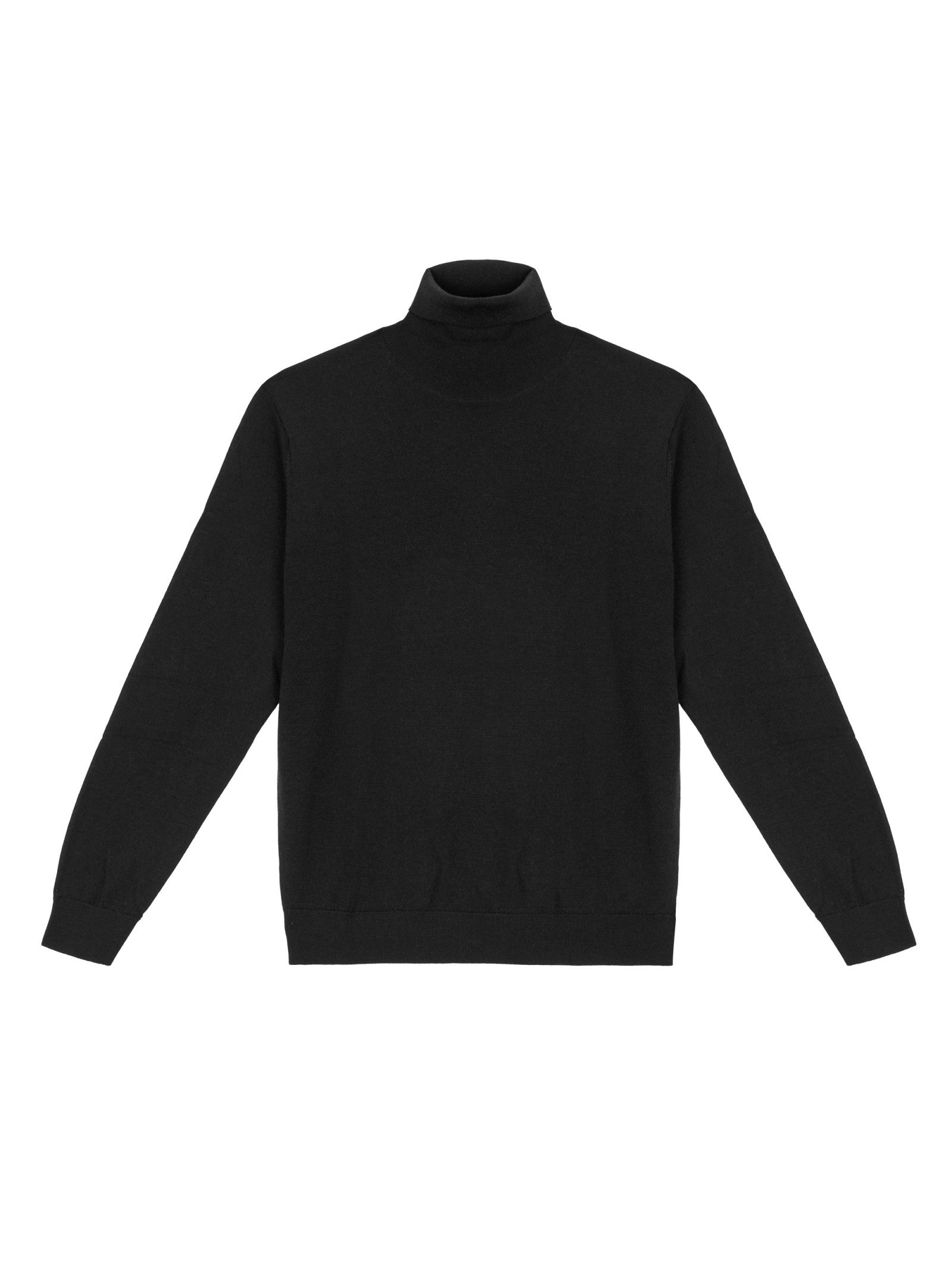 Dolcevita rasato pura lana merinos 3XL / NERO