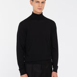 Dolcevita rasato pura lana merinos 3XL / NERO
