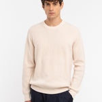 Maglione girocollo in pura lana 3XL / BIANCO