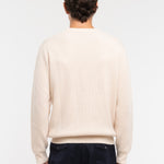 Maglione girocollo in pura lana 3XL / BIANCO