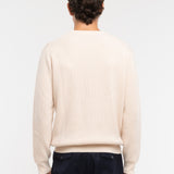 Maglione girocollo in pura lana 3XL / BIANCO