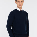 Maglione girocollo in pura lana 3XL / BLU