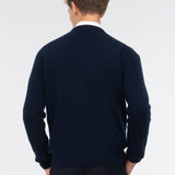 Maglione girocollo in pura lana 3XL / BLU