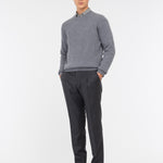 Maglione girocollo in pura lana 3XL / GRIGIO