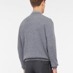 Maglione girocollo in pura lana 3XL / GRIGIO