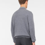 Maglione girocollo in pura lana 3XL / GRIGIO