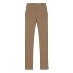 Pantalone slim gabardina di cotone stretch 44 / BEIGE