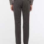 Pantalone slim gabardina di cotone stretch 44 / VERDE