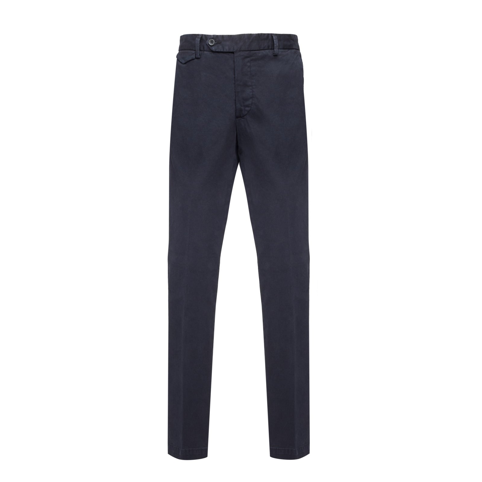 Pantalone slim gabardina di cotone stretch 44 / BLU
