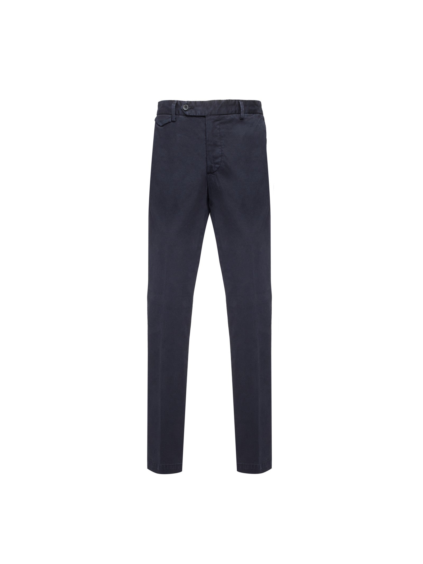 Pantalone slim gabardina di cotone stretch 44 / BLU