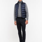 Pantalone slim gabardina di cotone stretch 44 / BLU