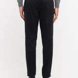 Pantalone slim gabardina di cotone stretch 44 / BLU