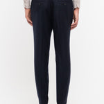Pantalone jogging flanella di lana stretch 44 / BLU