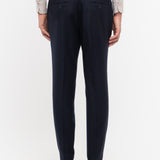 Pantalone jogging flanella di lana stretch 44 / BLU