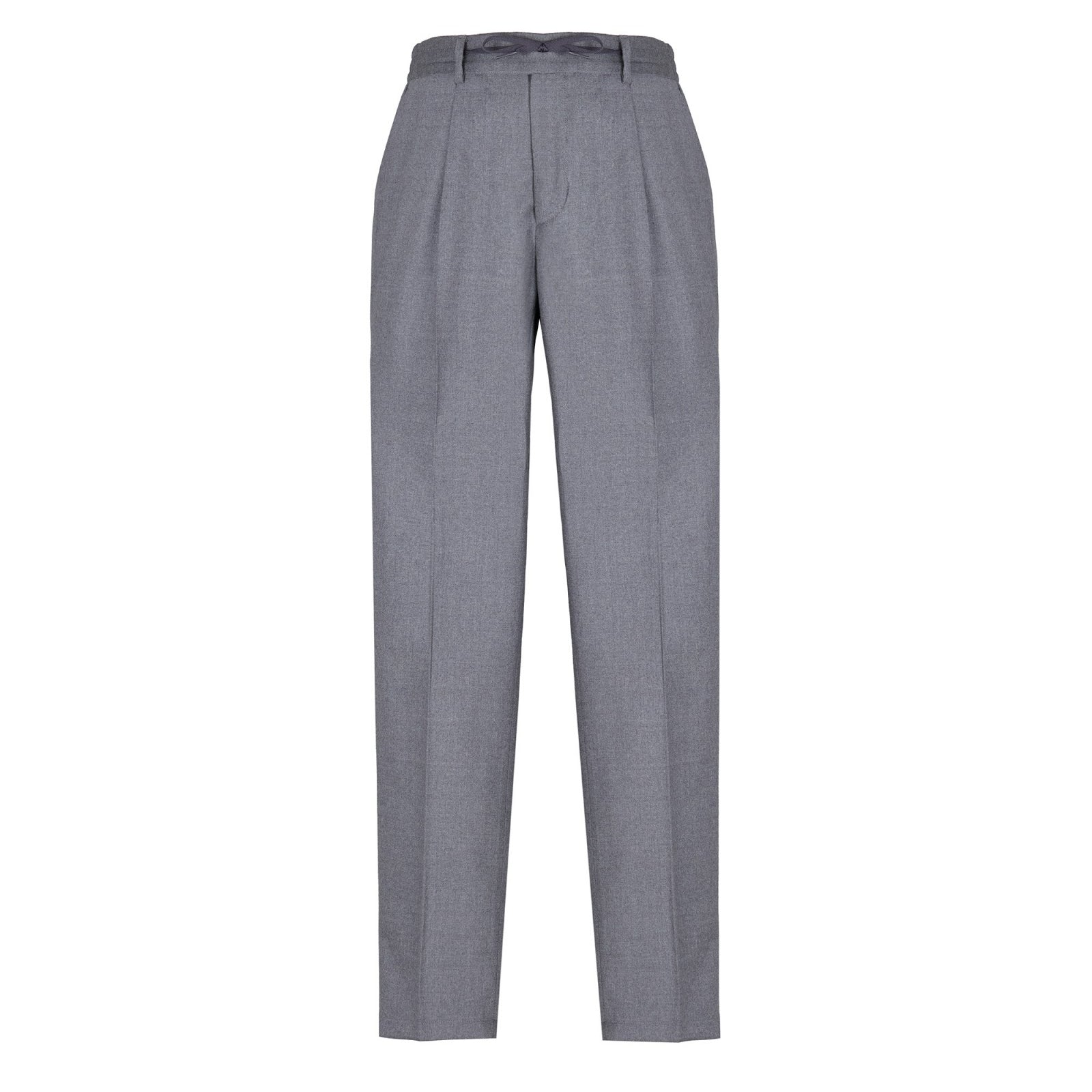 Pantalone jogging flanella di lana stretch 44 / GRIGIO