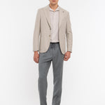 Pantalone jogging flanella di lana stretch 44 / GRIGIO