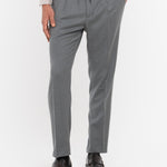 Pantalone jogging flanella di lana stretch 44 / GRIGIO