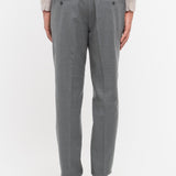 Pantalone jogging flanella di lana stretch 44 / GRIGIO