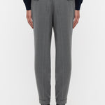 Pantalone pinces flanella di lana stretch 44 / GRIGIO