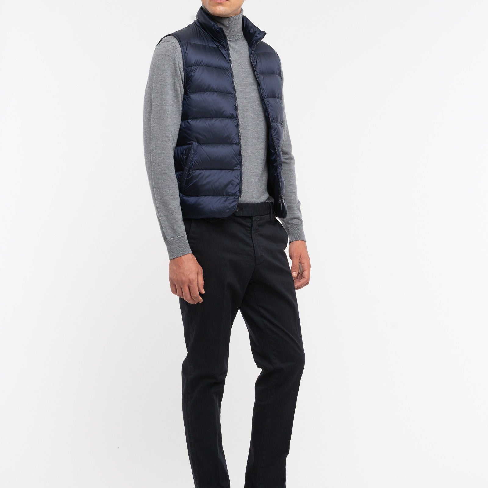 Gilet trapuntato nylon tecnico 44 / BLU