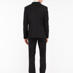 Abito doppiopetto fresco di lana stretch 44 / NERO