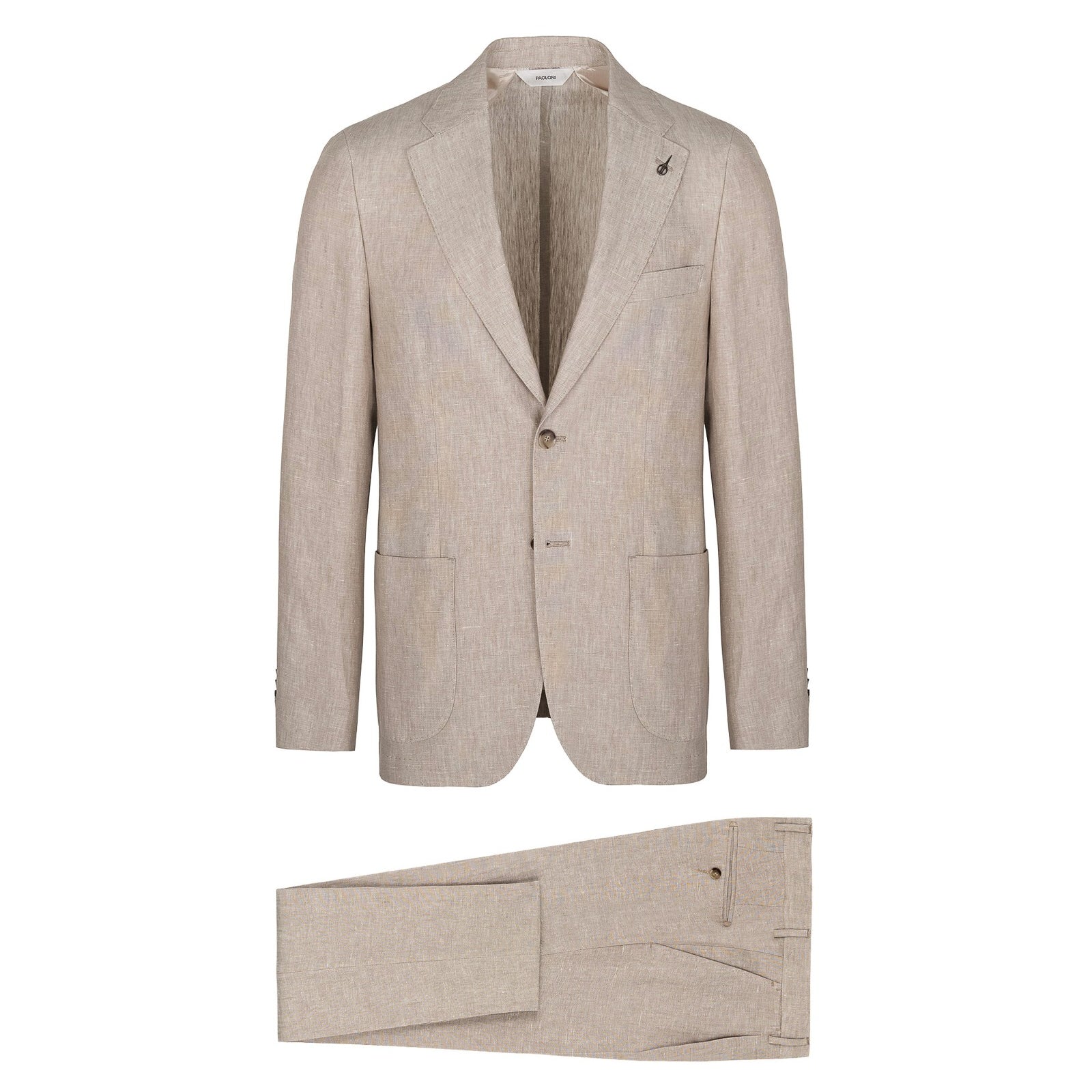 Abito sfoderato in lino 44 / BEIGE