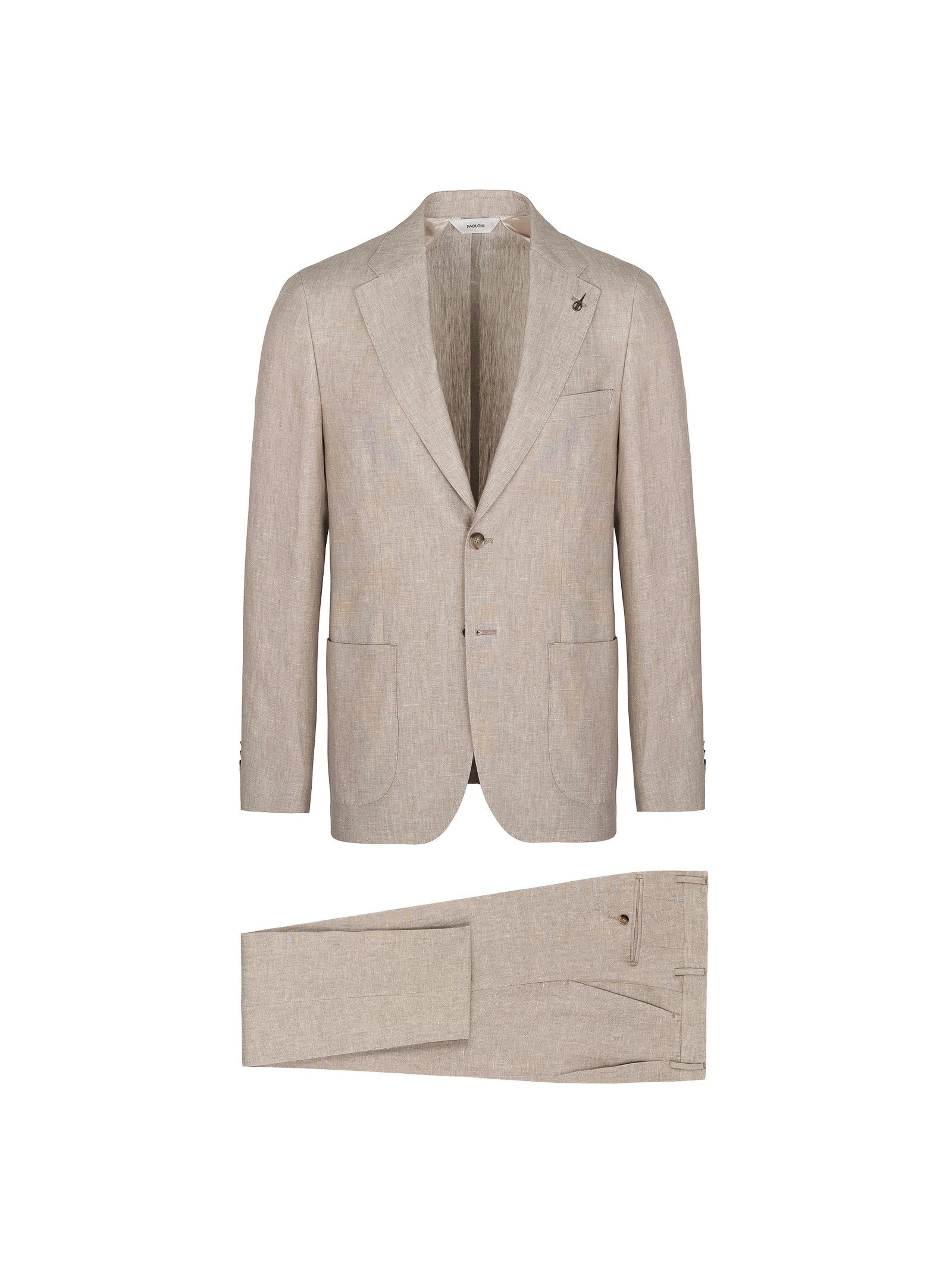 Abito sfoderato in lino 44 / BEIGE