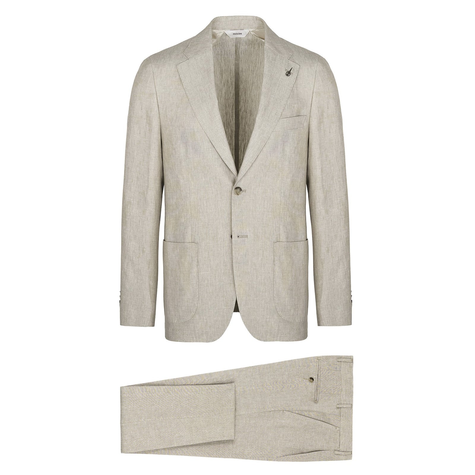 Abito sfoderato in lino 44 / BEIGE