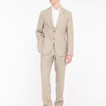 Abito sfoderato in lino 44 / BEIGE